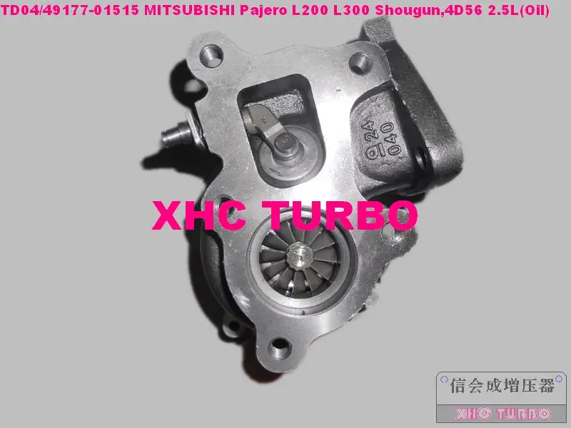 TD04 49177-01515 Turbo турбонагнетатель для Mitsubishi Pajero L200 L300 shougun, 4D56 2.5L 87HP 5 отверстий(масло