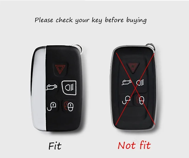 Jaguar Remotejaguar 5-button Smart Key Case - Durable Plastic Car Key Cover