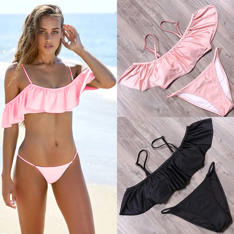 Женский купальник с открытыми плечами BISEAFAIRY сексуальный цветочным принтом