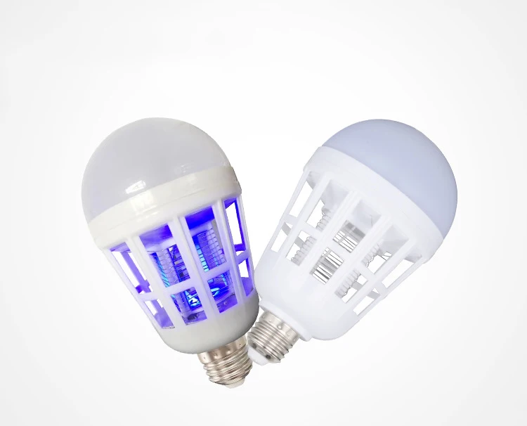 E27 Крытый 2 в 1 светодиодный светильник, лампа от комаров 110 В/220 В 15 Вт, лампа для борьбы с вредителями, электрическая лампа от комаров