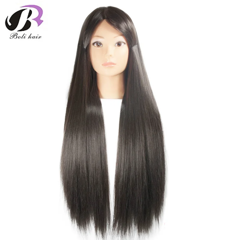 Foam Mannequin Head 26" Mannequin Head Hair Yaki Synthetic Maniqui Hairdressing Doll Heads Professional Styling Head Wig