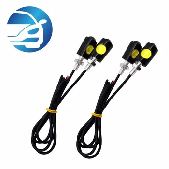 

2 pcs *2019 12V 6W Dual Color Eagle Eye License Plate Lights Backup Reserve Lamps two color available white yellow red