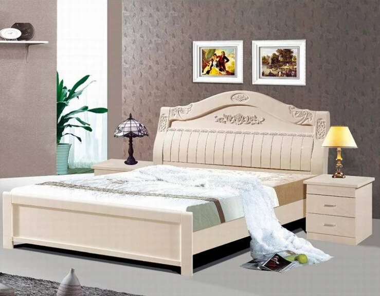 high quality bed Oak Bedroom furniture bed solid wood 6752 high quality bed Oak Bedroom furniture bed solid wood 6752
