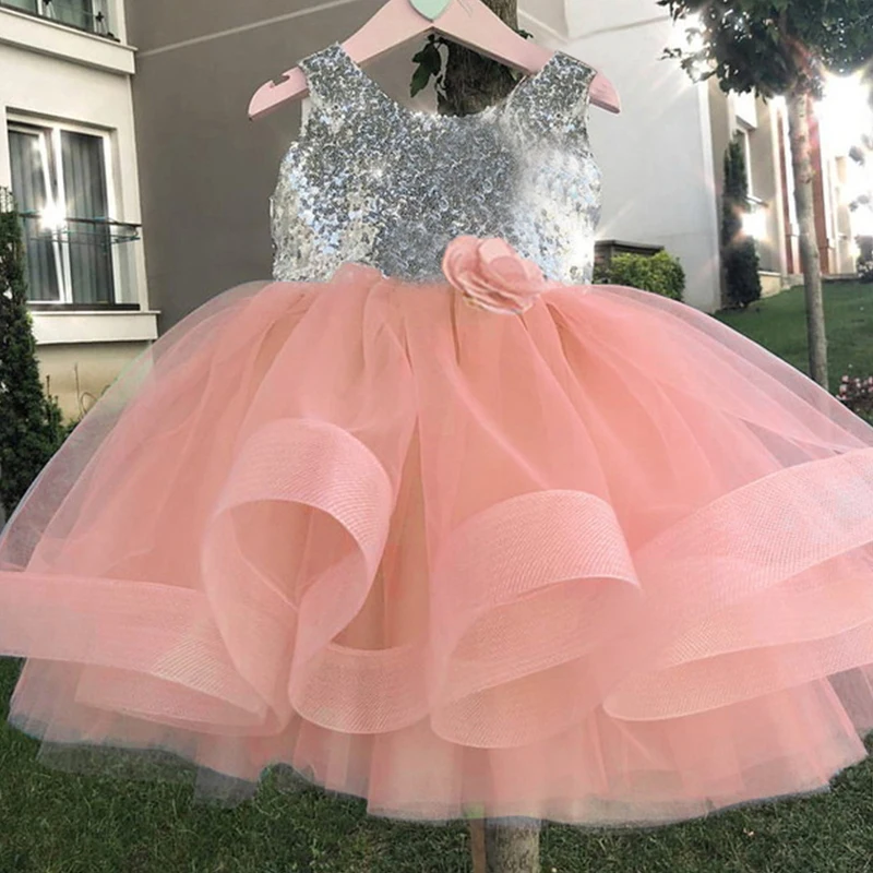 Keelorn/Платье принцессы для девочек с цветочным рисунком платье-пачка одежда для свадьбы, дня рождения Платья для девочек Детский костюм принцессы, платье Эльзы