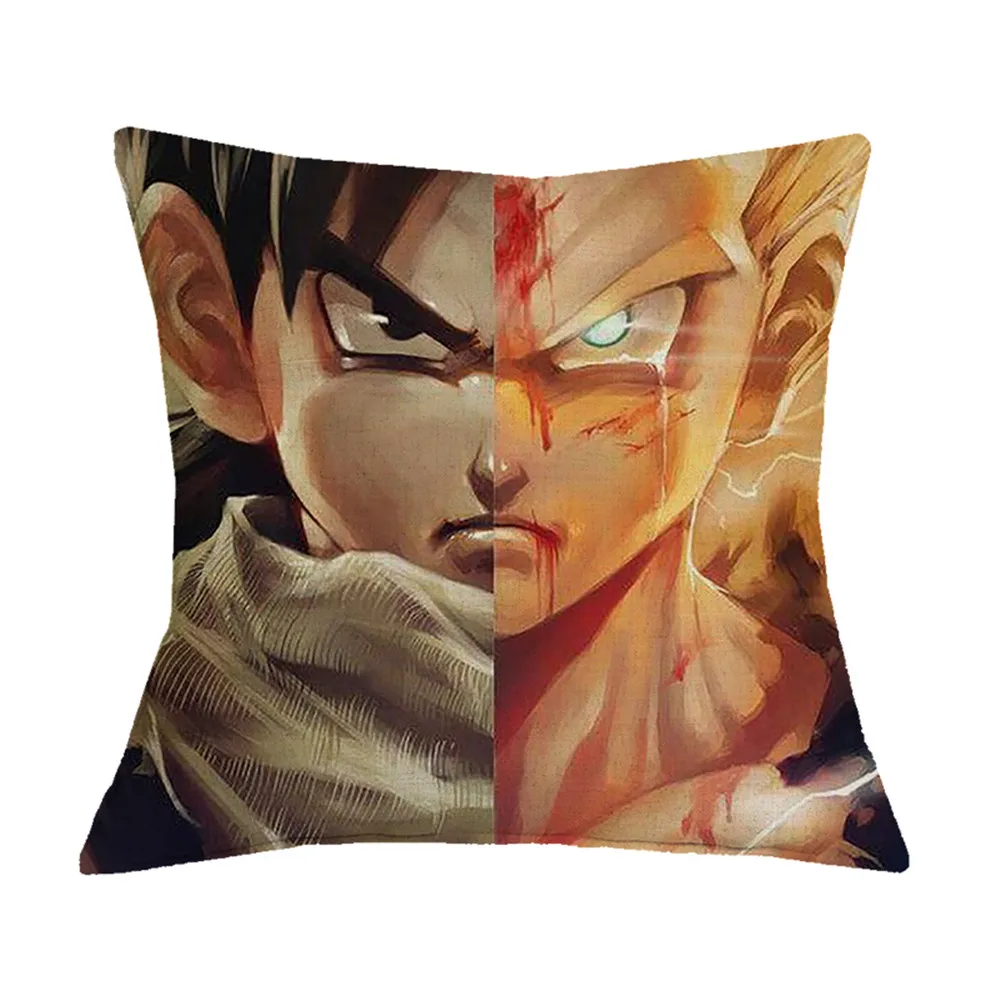 Harga Fanximan Dekoratif Linen Bantal Penutup Jepang Anime Dragon Ball Z Angka Coussin Sarung Bantal Cojines Decorativos untuk Sofa