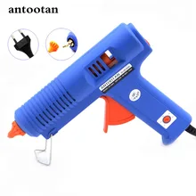 150W EU Plug BULE Hot Melt Glue Gun with Temperature Tool Industrial Guns Thermo Gluegun Repair Free 1pc 11mm Stick