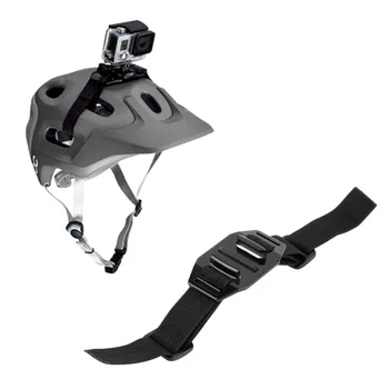 

New Black Vented Adjustable Head Helmet Strap Belt Go Pro Mount Holder Adapter For Sport Gopro HD Hero 1 2 3 Camera Accessories