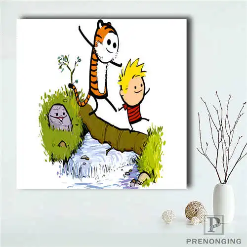 Пользовательские calvin_and_hobbes(1) плакат-папиль-де Мандала Печатный постер ткань настенное искусство для декора гостиной#19-01-15-145