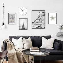 Minimalist Wall Art Landscape  Posters And Prints Black And White Nordic Poster Abstract Canvas Painting Canvas Art Unframed