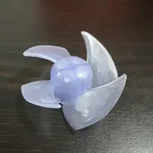 Качество 4-Лопастной 58 мм диаметр 2 мм, Размер центрального отверстия небольшой PP стабильный Пластик лопасти вентилятора replacetment для фена для волос парикмахерской