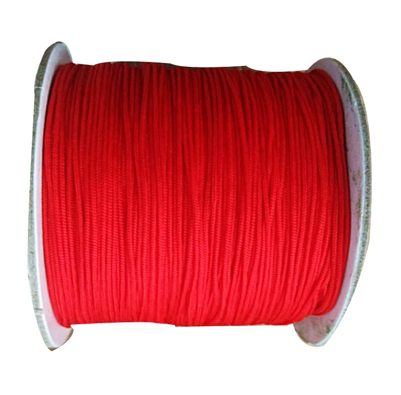 

0.8mm Red Macrame Rattail Jewelry Accessories Making Beading Shamballa Bracelet Nylon Cord Chinese Knot Rope 200m=1Roll