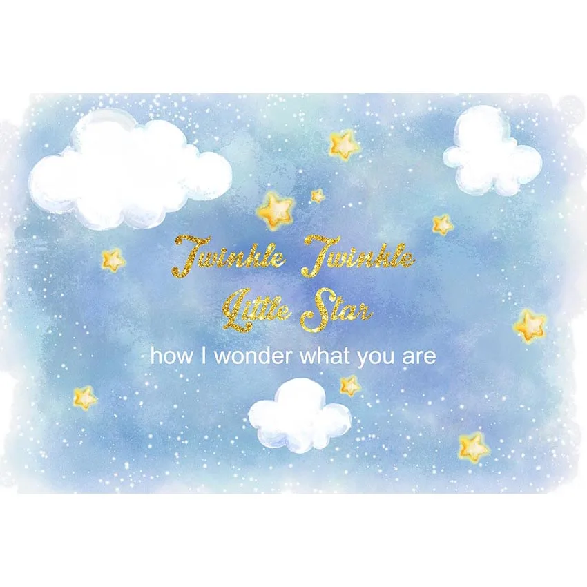 

Twinkle Twinkle Little Star Photo Photography Background Baby Shower Happy Birthday Backdrop Poster Newborn Portrait Backdrops