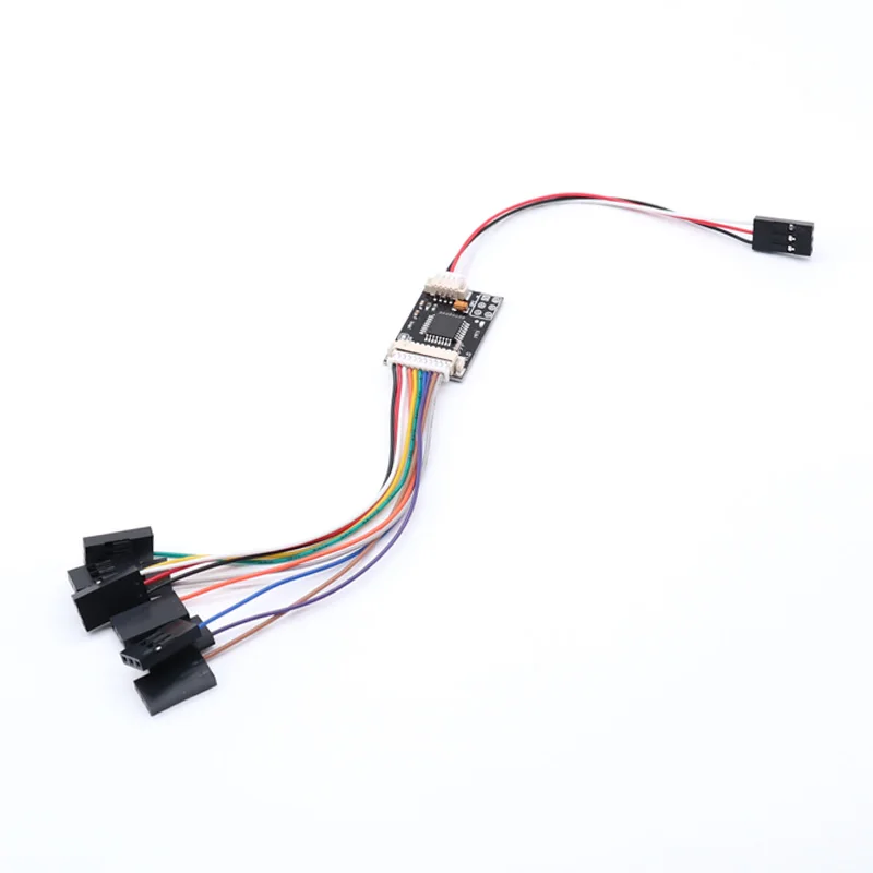 Encodeur PPM pour contrôleur de vol, vue détaillée du microcontrôleur ATMEGA328p et des broches.
