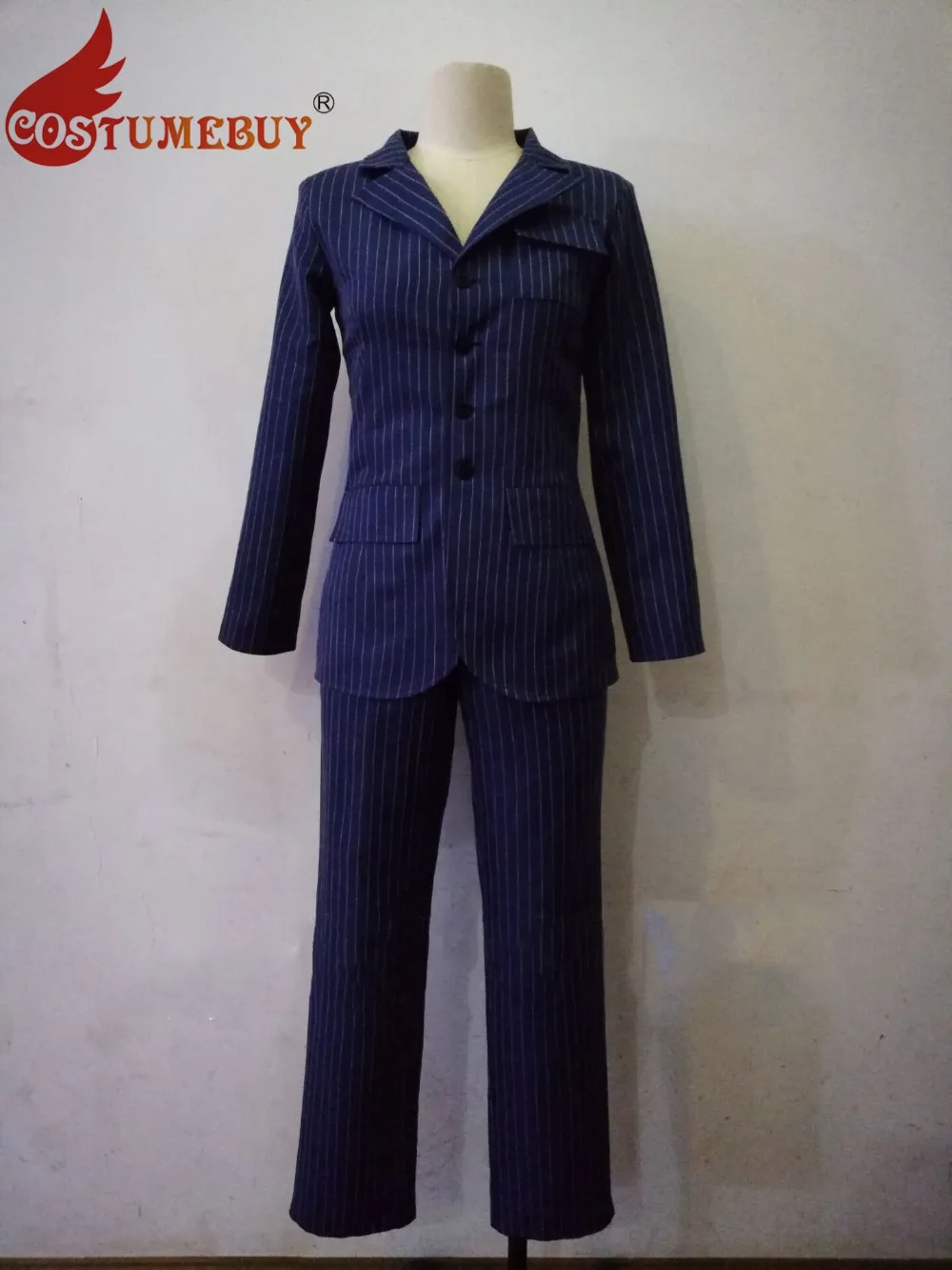 Костюм Доктора CostumeBuy 2018 костюм 10-го десятого коричневый полосатый на Хэллоуин