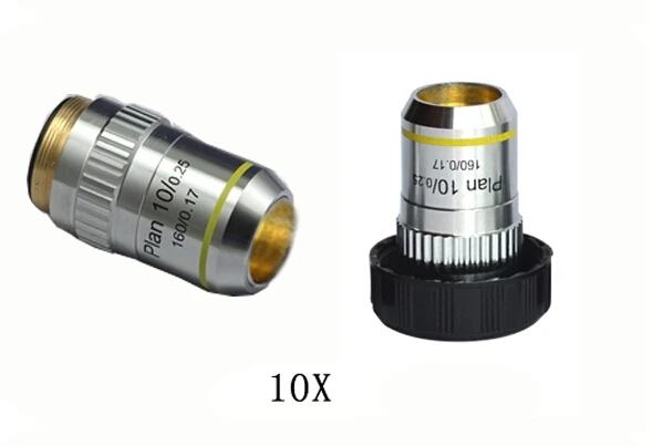 

2018 10X L=195 Plan Achromatic Bio-Microscope Objective Lens Thread Diameter 20.2MMx0.705