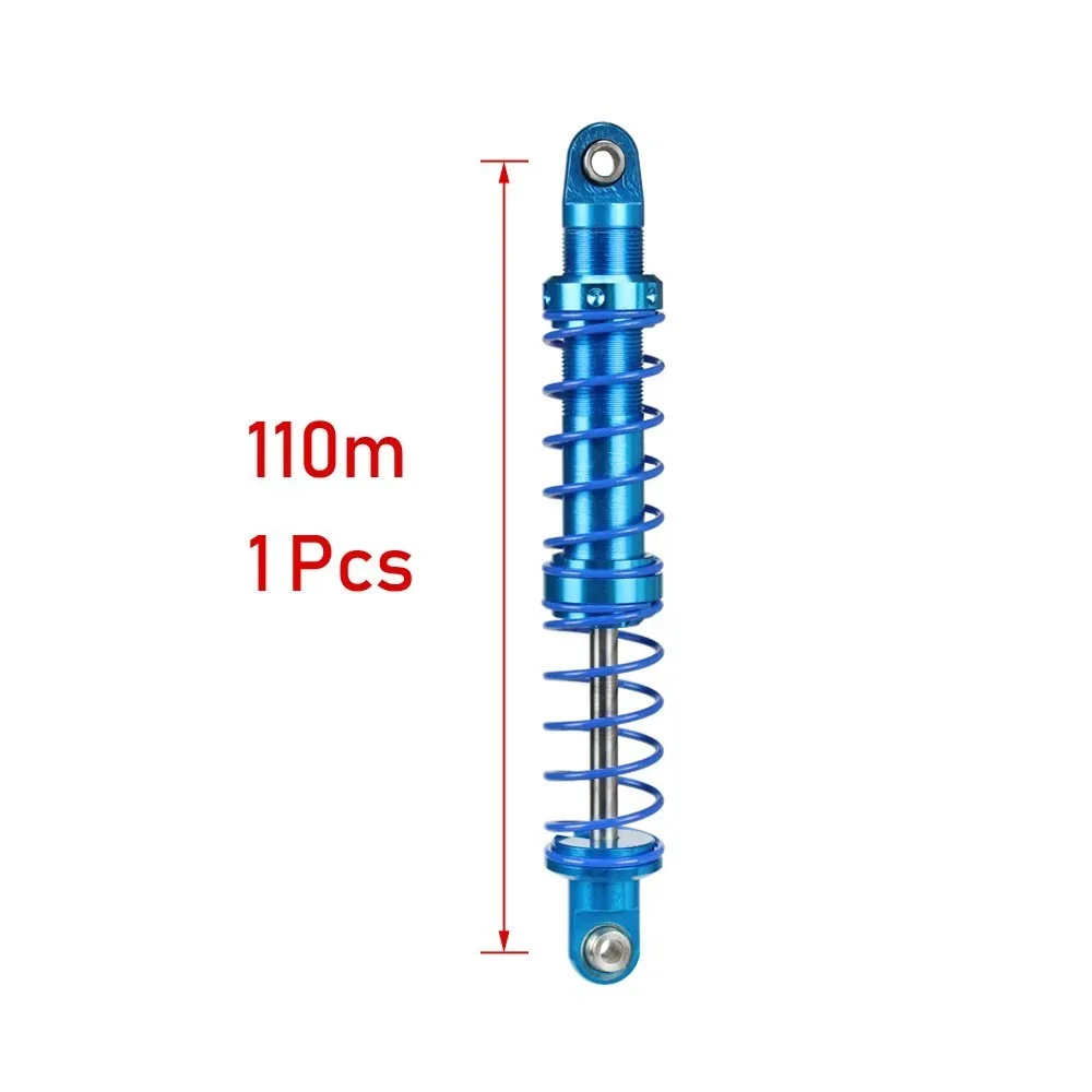Масляный Регулируемый 80 мм, 90 мм, 100 мм, 110 мм, 120 мм, металлический амортизатор для 1/10 Rc автомобилей, запчасти для грузовиков, гусеничный осевой Scx10 Trx4 D90 - Цвет: 110mm 1pcs