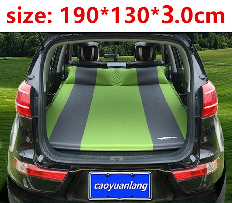 Waterproof Hot Sale Car Air Bed Inflatable Mattress Back Seat Cushion For Travel Camping Auto Car Styling Automatic - Color Name: Grey