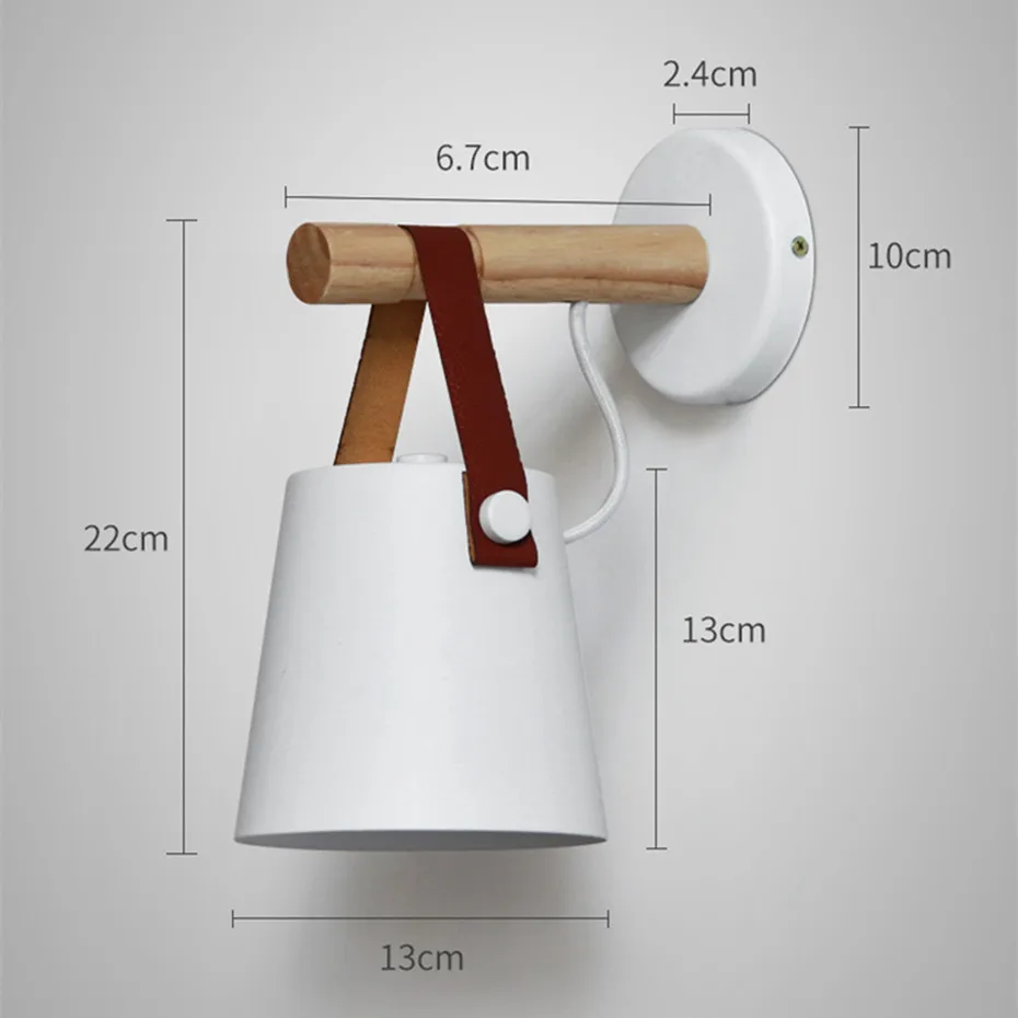 Madeira do Vintage Conduziu a Lâmpada de Parede Luzes de Parede de Cabeceira Nordic Loft Quarto Corredor Hotel 110-240v Decoração Luzes & Iluminação 7 lâmpada de parede quarto luzes de parede