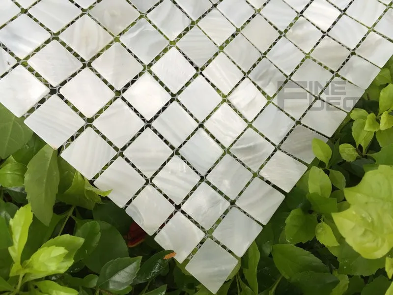 FD1113 pure white shell mosaic 20x20mm 6