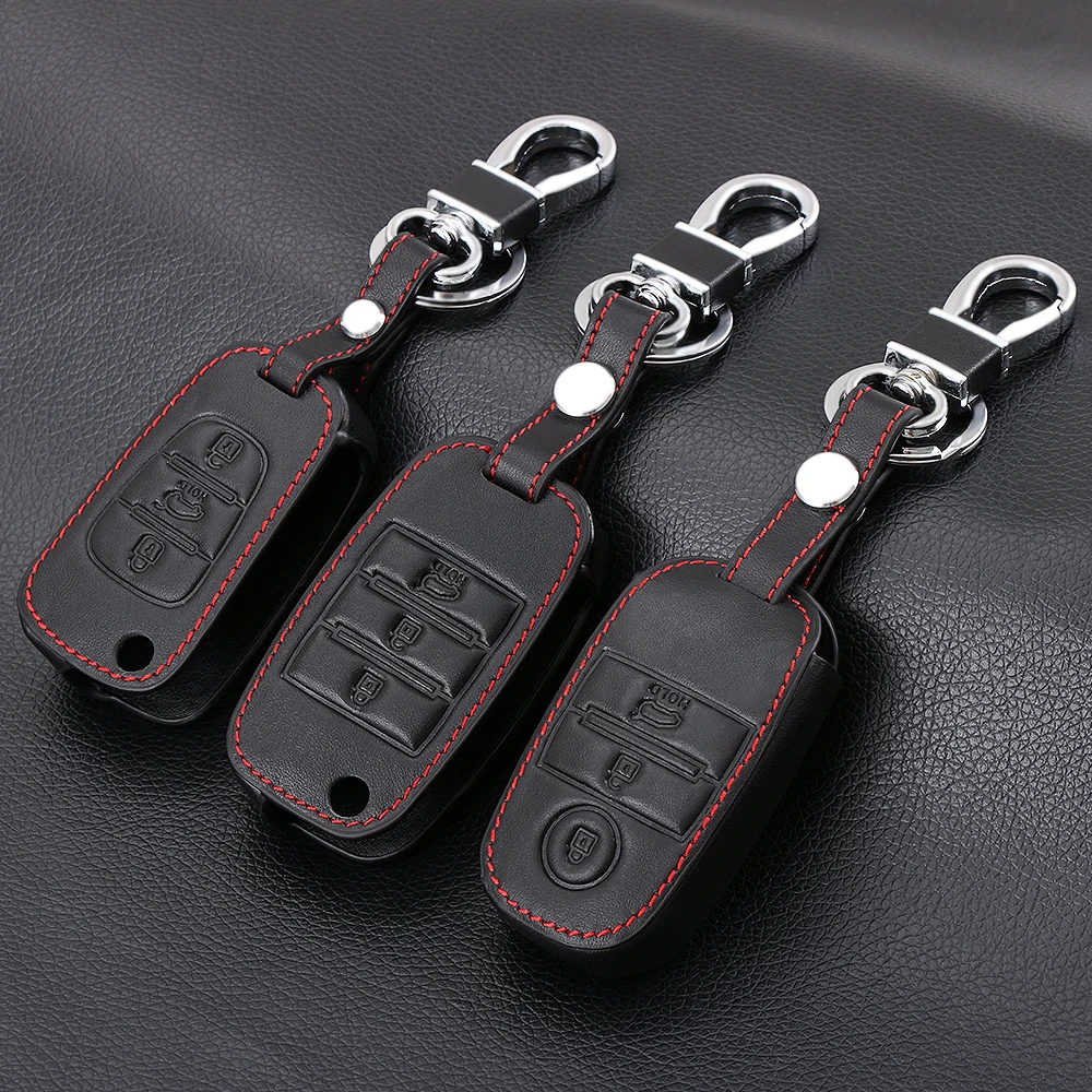 

Genuine leathe key case key bag key cover For Kia KX3 KX5 K3S RIO RIO 4 Ceed Cerato Optima K5 Sportage Soul Sorento Car Styling