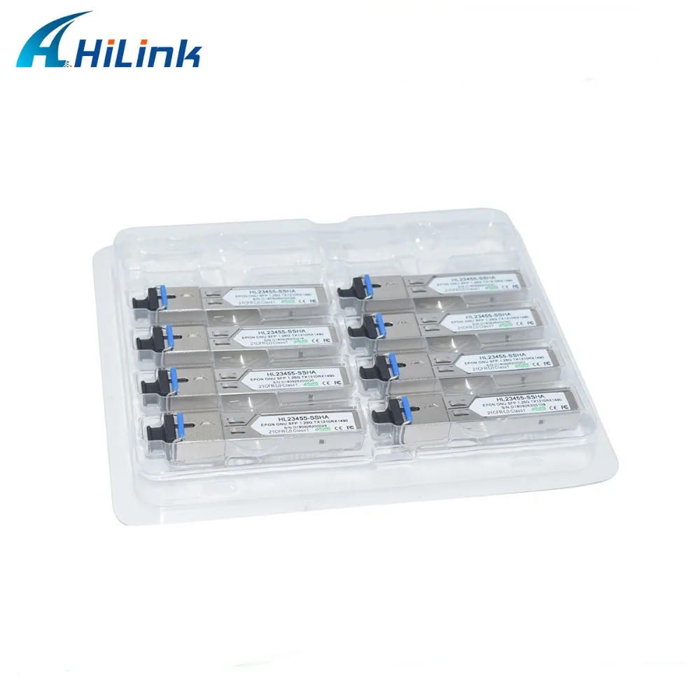 EPON ONU 20 км Tx1310/Rx1490 1 25 GGbps/1 Гбит/с SFP BiDi SC/UPC коммерческая температура|Оптоволоконное
