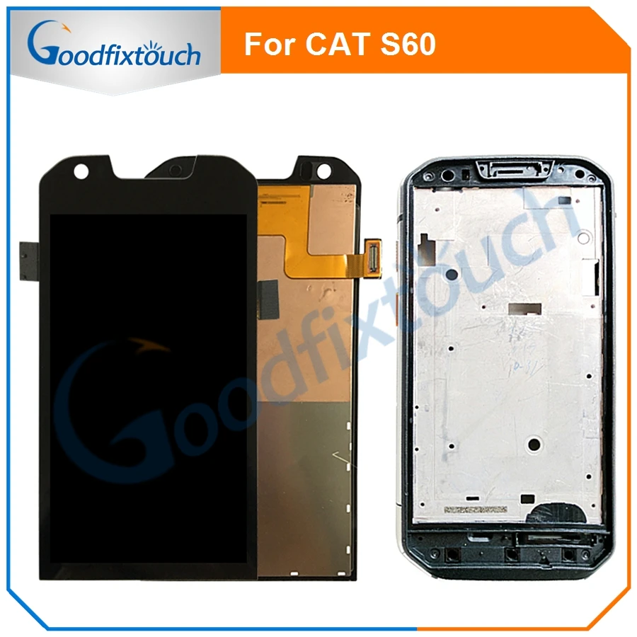 4 7 ''Оригинальный черный для Caterpillar CAT S60 Полный ЖК дисплей + кодирующий