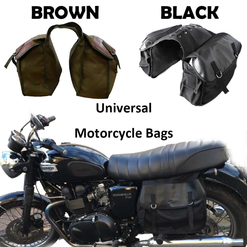 

Motorcycle Bag Kit Knight Rider motorcycle saddle bag Brown color for Yamaha for BMW for Kawasaki for Ducati Motorcycle Parts