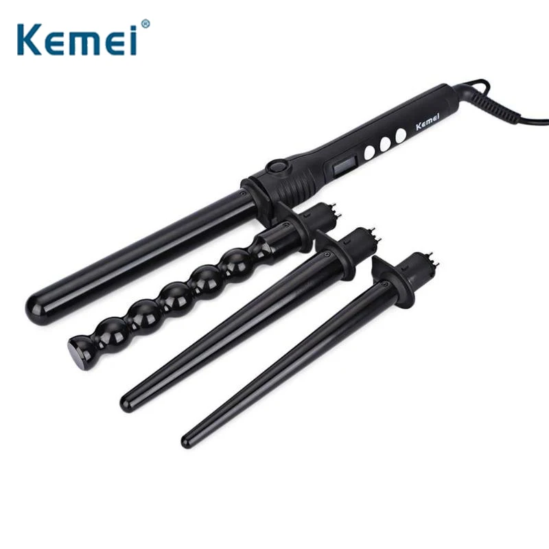 

Kemei Interchangeable Hair Curling Iron Machine Styling Curler Roller Set Hairdressing Supplies Hairdressing Styling Tool