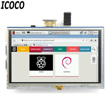 

ICOCO New Arrival High Quality Hot Selling 5-inch Resistive Touch Screen LCD Display HDMI for Raspberry Pi XPT2046 Hot Sale