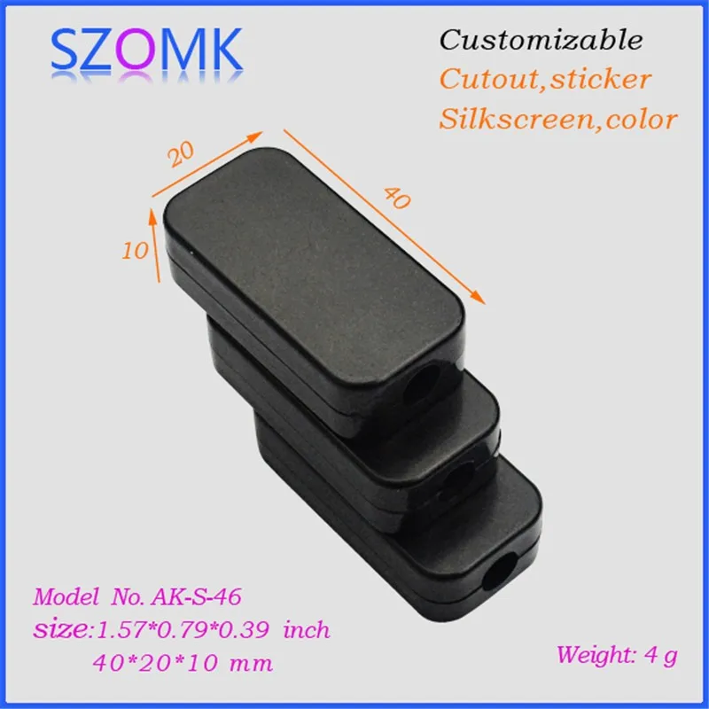 plastic enclosure for electronics control box szomk diy enclosure junction box plastic housing small abs instrument enclosure distribution box black plastic box enclosure electronics case (5)