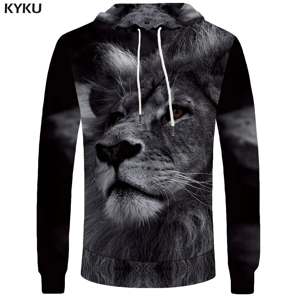 Black animal hoodie Clearance