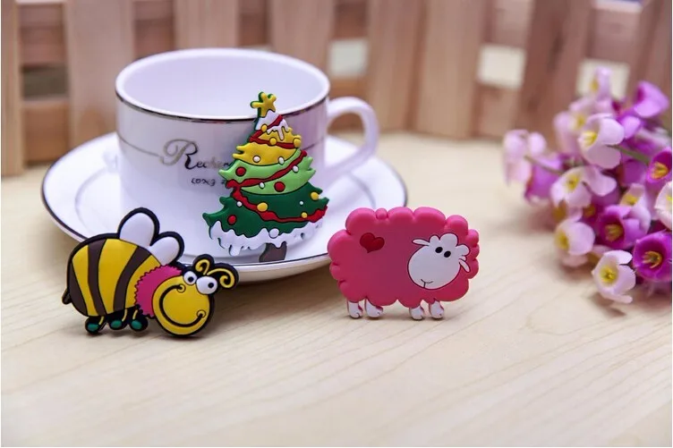 Aimants de réfrigérateur en bois pour bébé, dessin animé, animal, enfant,  mignon, drôle, jouets, souvenir, décoration de la maison, 12 pièces,  ensemble - AliExpress