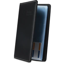 Повседневная вместительная визитница из искусственной кожи, вертикальный органайзер для визиток и записок, канцелярские принадлежности