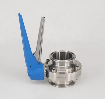 

32mm SS304 Stainless Steel Sanitary Tri Clover Clamp Butterfly Valve Brew beer