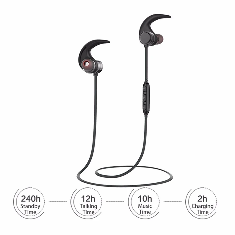 

HATOSTEPED AWEI AK1 Wireless Bluetooth Earphones Headphones Sport Waterproof Stereo Headset For Phone With Magnetic Control