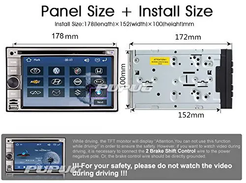 Perfect 2Din Car DVD Player GPS Nav with Bluetooth AM/FM Radio In Dash Touchscreen Car Stereo Audio iPod Aux+Free Wireless Camera 5