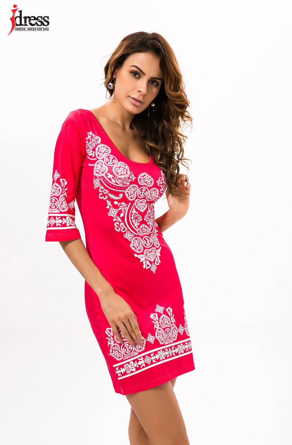 Sexy Club Dress 2017 Summer Vintage Bodycon Dresses Women Cashew Flowers Printed Sexy Elegant Boho Casual Party Tunique Femme (12)