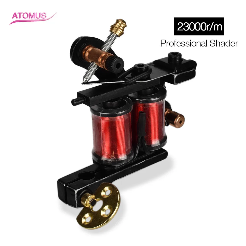 

ATOMUS Professional Aluminum Alloy 10 Wrap Coils Tattoo Machine Gun For Kit Power Supply Permanent Makeup New Style Liner Shader