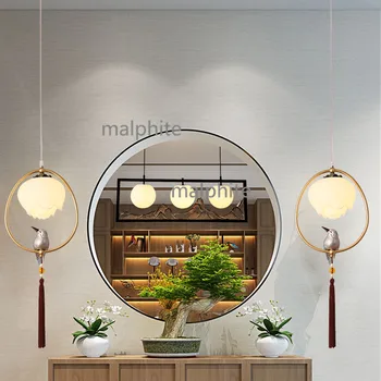 

Chinese Style Pendant Lamp Living Room Bedroom Resin Pendant Lights Loft Creative Light Fixture Modern LED Lighting Home Decor