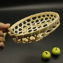 5 шт./партия бамбуковые корзины для хранения ротанга корзина для домашней работы корзина для хлеба корзина для еды Фруктовая корзина для кухни и гостиной столовой