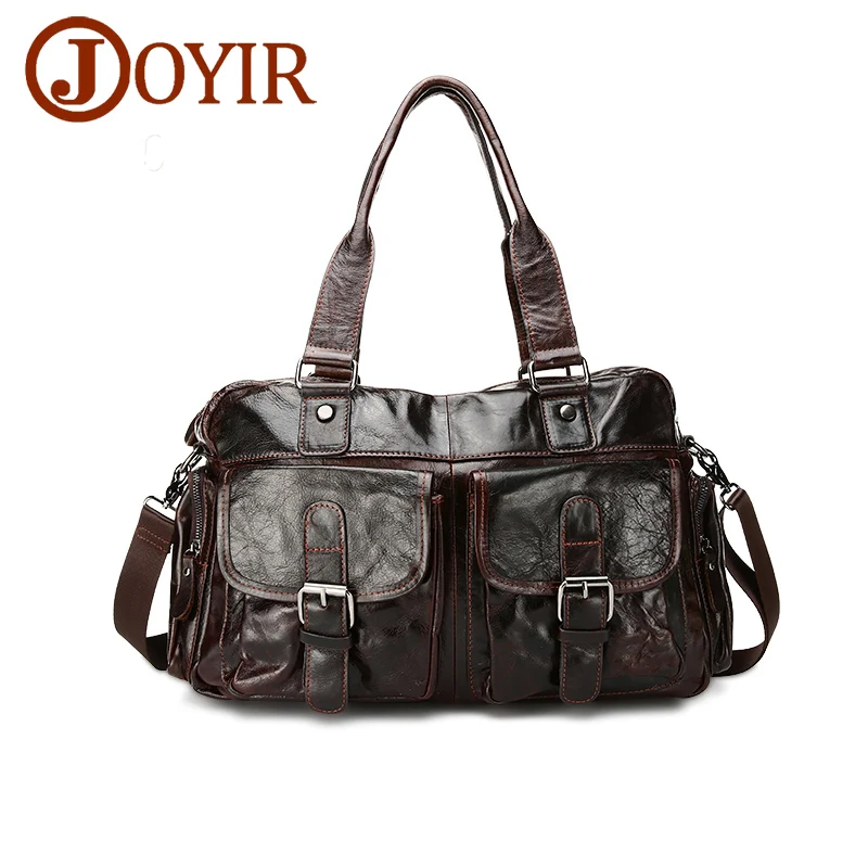

Leather Briefcase Messenger Men Casual Shoulder Bags Wax Oil Leather Crossbody Men Laptop Tote Bags Handbag Business bags Men