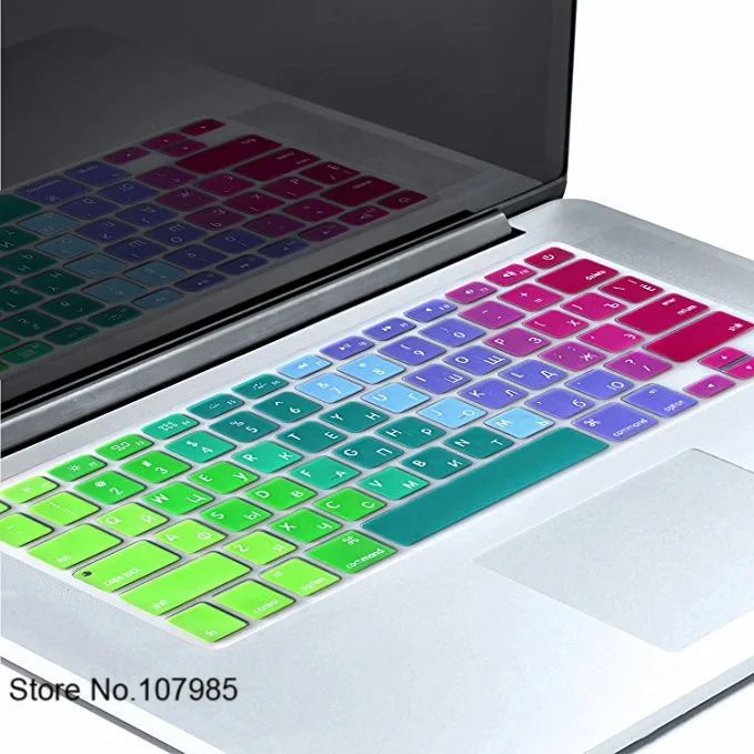 

Russian Letters Keyboard protector Film For Macbook Air Pro Retina 13" 15" 17" Laptop Skin Covers for Mac book 13 15 US Version