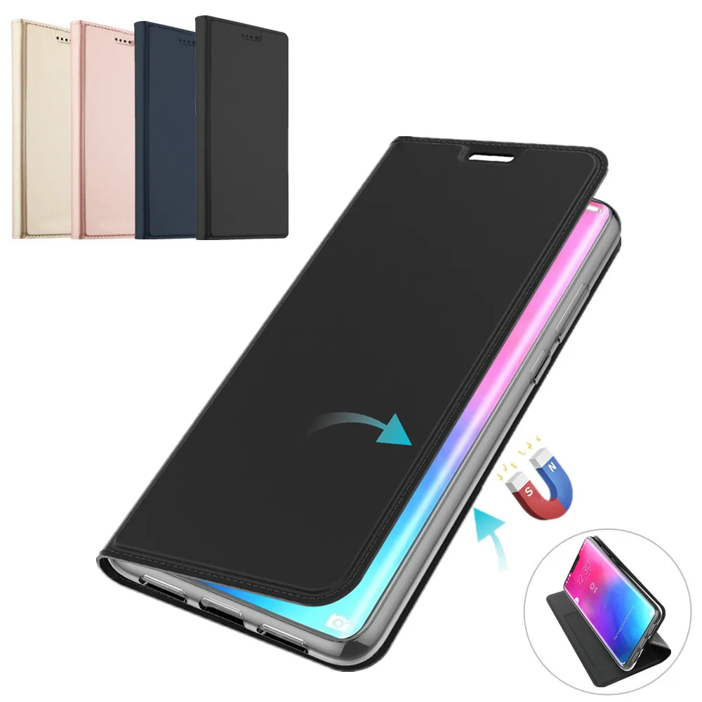 

For Huawei Honor 8X/Play 8A/10 Lite 2019 Case PU Leather Flip Stand Cover with Card Pocket For Huawei P20 Lite Y6 Y7 Pro 2019