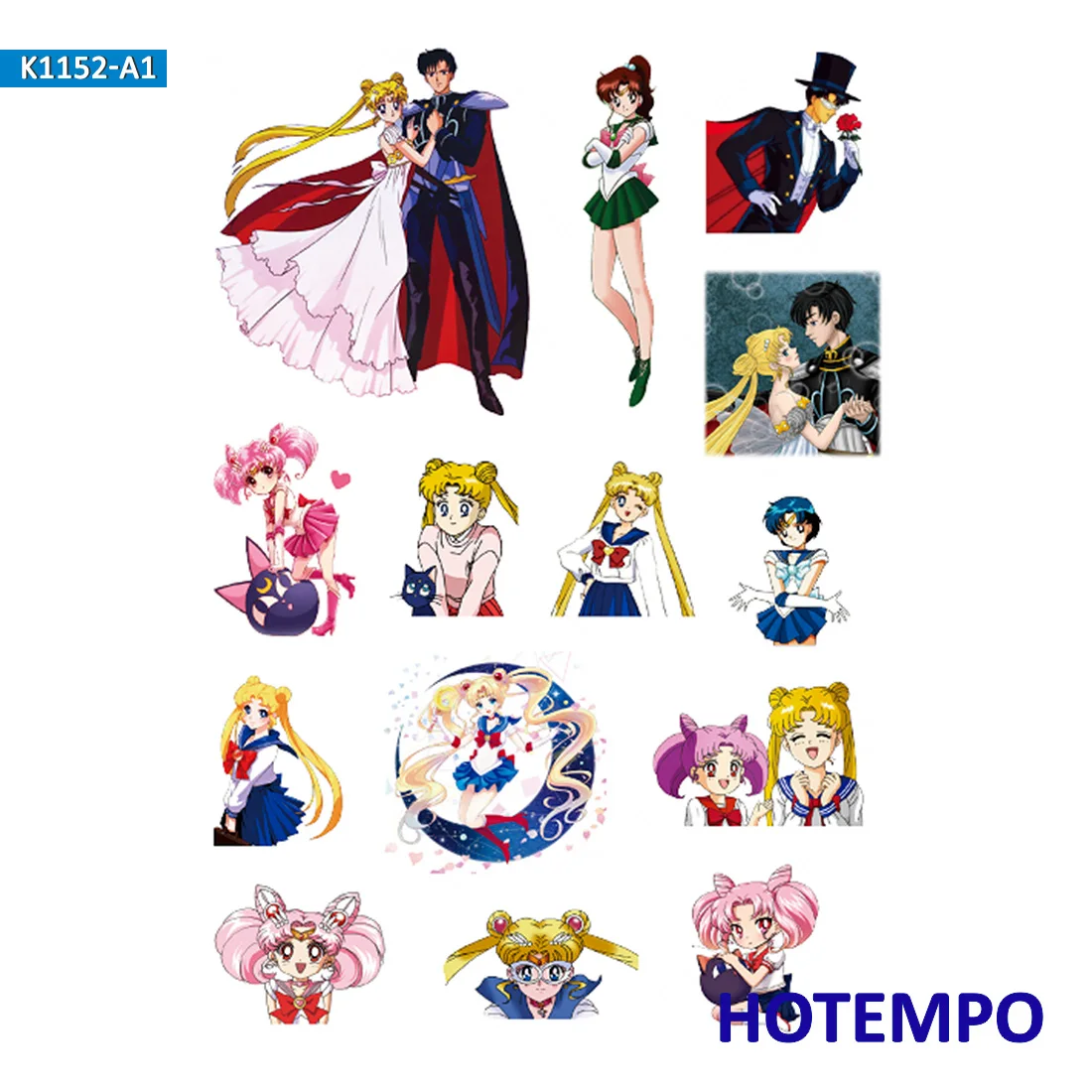 

Anime Sailor Moon Cartoon Cute Stickers for Girl Children Kids Gift DIY Letter Diary Scrapbooking Stationery Pegatinas Stickers