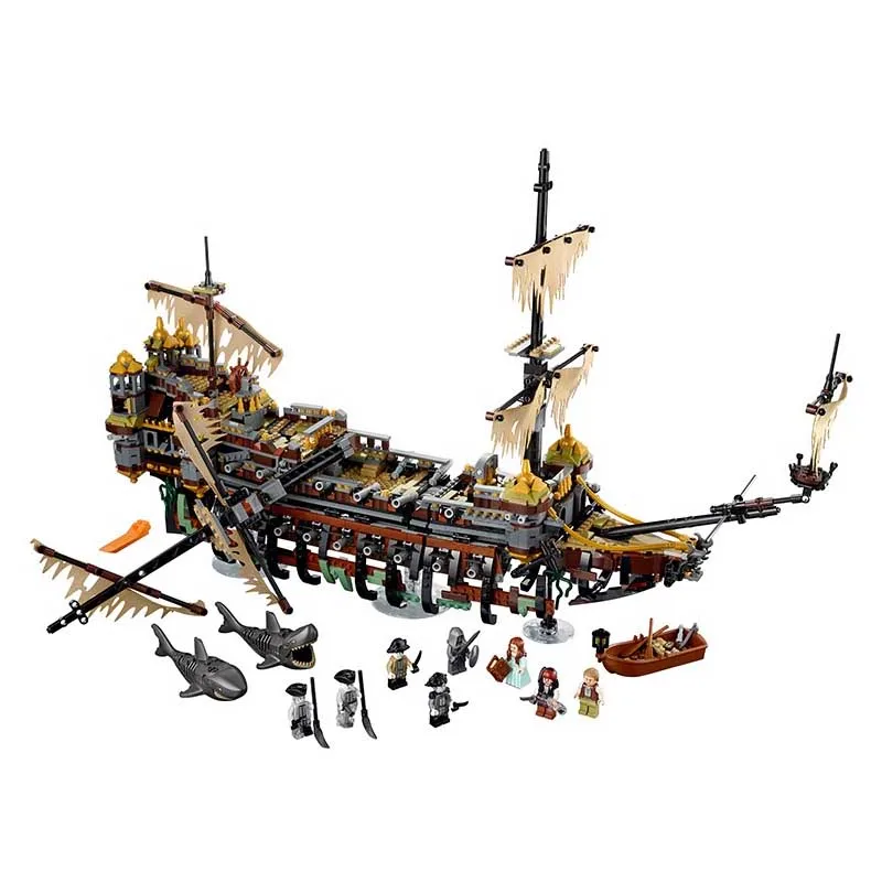 

gifts Pogo Bela 2324pcs+ New Pirate Ship the Slient Mary Building Blocks Bricks Compatible legoe Toys Gifts for Children Model