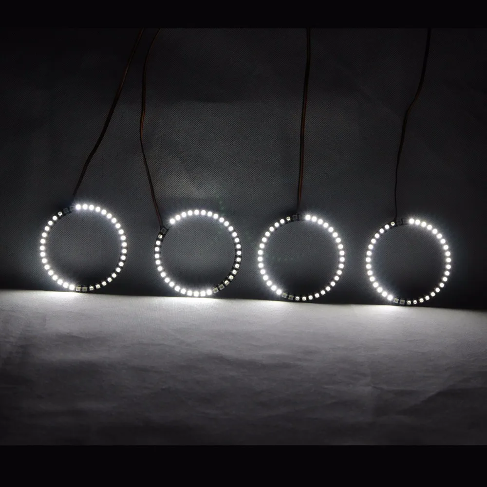 RGBW Angel Eyes Revolving Lights DRL LED Rolling Light Multi-Color Wireless Control RF For BMW E30 E32 E34 RGBW Angel Eyes Revolving Lights DRL LED Rolling Light Multi-Color Wireless Control RF For BMW E30 E32 E34