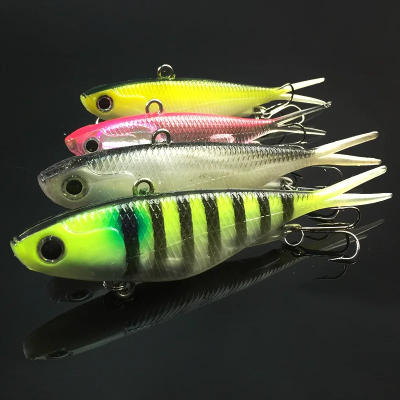 

Fishing Soft Body Lure Bait Open Fork Tail Lures 9.5cm/11.5cm Steel Wire Connected Lead Fish 20g 36g