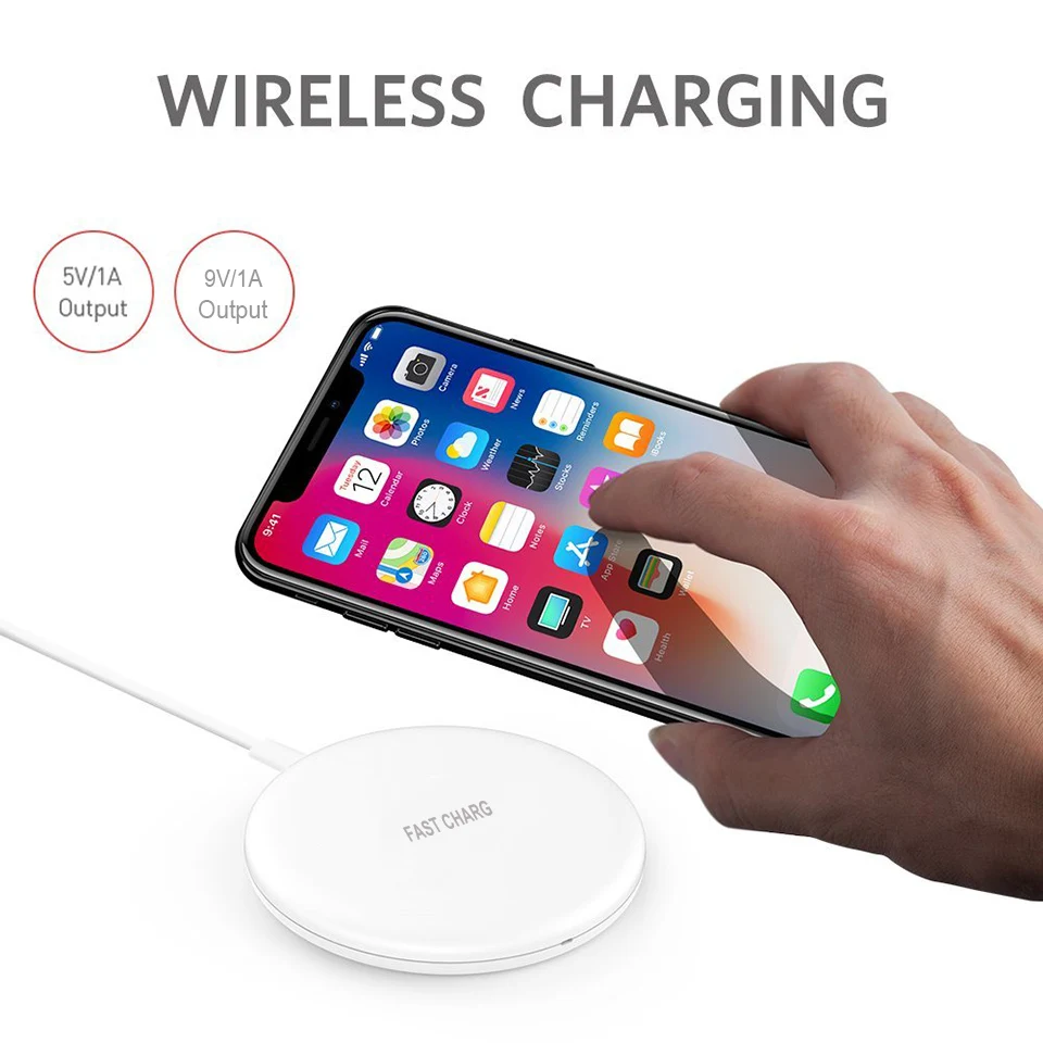 10W 9V Fast Wireless Charger/mini Wireless Charging Pad