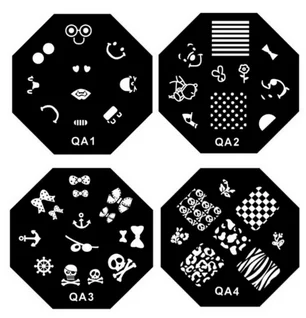 

by dhl or ems 2000pcs QA Nail Stamping Stamper Plates Set Nail Stamp Template Nail Design Polish Print Mold Nail Stencil beauty