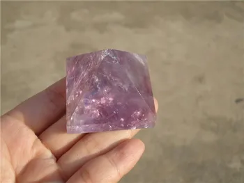 

(40mm) 100% NATURAL amethyst pyramid quartz CRYSTAL POINT HEALING